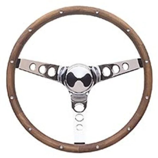 Grant Products 213 Classic Steering Wheel in Walnut Grip with Chrome Spokes