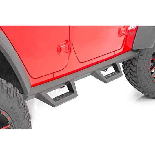 Rough Country 90769A Contoured Drop Steps for 18-24 Jeep Wrangler JL Unlimited