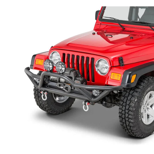 Quadratec QRC Front Bumper with Rear Bumper for 87-06 Jeep Wrangler YJ, TJ & Unlimited