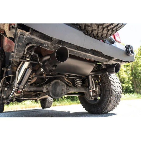 Rough Country Dual Outlet Performance Axle Back for 07-18 Jeep Wrangler JK