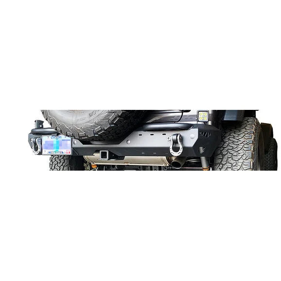 Load image into Gallery viewer, Warrior Products 1555 MOD Series Rear Bumper License Plate Mount for 18-24 Jeep Wrangler JL with MOD Series Rear Bumper
