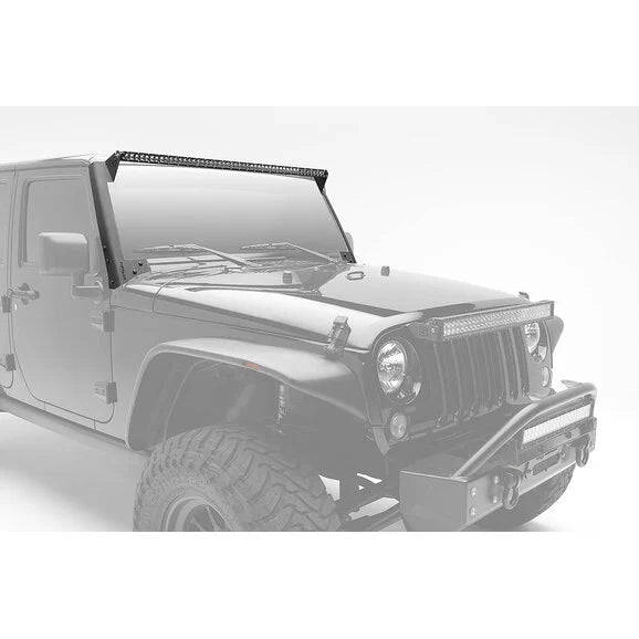 Load image into Gallery viewer, ZROADZ Z374711-KIT Front Roof LED Kit with 50&quot; LED Straight Single Row Slim Light Bar for 07-18 Jeep Wrangler JK
