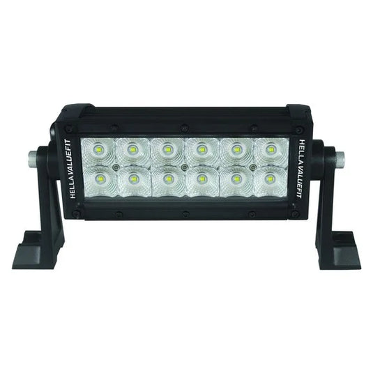 Hella 357208001 ValueFit 12 LED 8" Sport Light Bar- Flood Beam