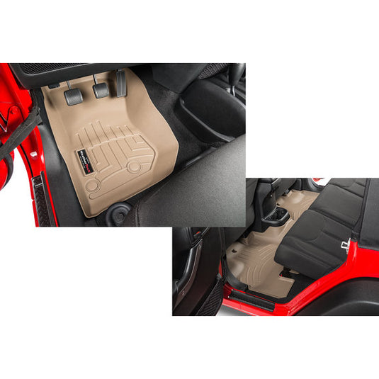 WeatherTech DigitalFit Front & Rear FloorLiner for 14-18 Jeep Wrangler Unlimited JK 4 Door