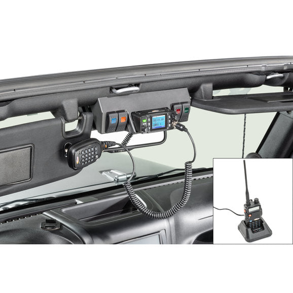 Load image into Gallery viewer, Daystar GMRS Radio with Upper Windshield Mount, and Switches for 07-18 Jeep Wrangler JK
