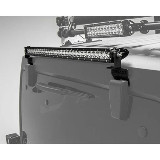 ZROADZ Z394811-KIT Rear Window Hinge Mounting Kit with 30" LED Light Bar for 07-18 Jeep Wrangler JK