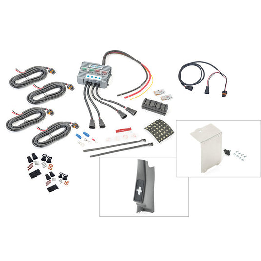 Trigger Complete Switching System with A-Pillar Switch Mount, Underhood Relay Mount, Connector Kits for 07-18 Jeep Wrangler JK