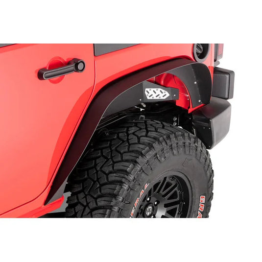 Quadratec Steel Slim Flat Fender Flares for 07-18 Jeep Wrangler JK