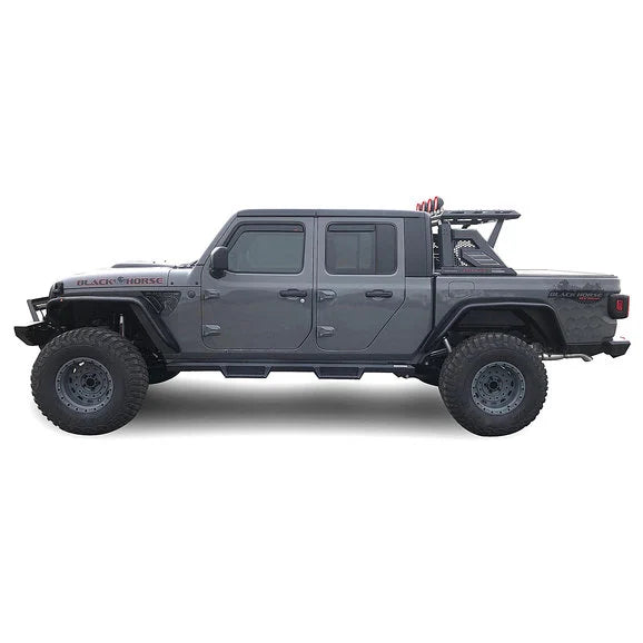 Load image into Gallery viewer, Black Horse Off Road Armour II Roll Bar Kit for 20-24 Jeep Gladiator JT
