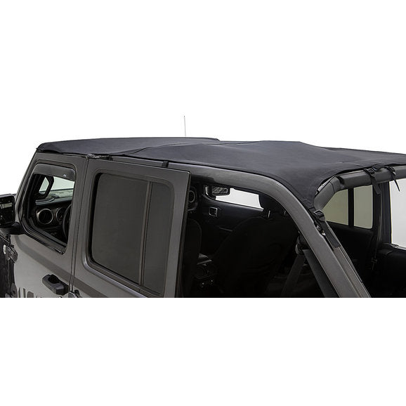 Load image into Gallery viewer, Rugged Ridge 13594.35 Savannah Brief Top in Black Diamond Sailcloth for 18-23 Jeep Wrangler JL Unlimited 4-Door
