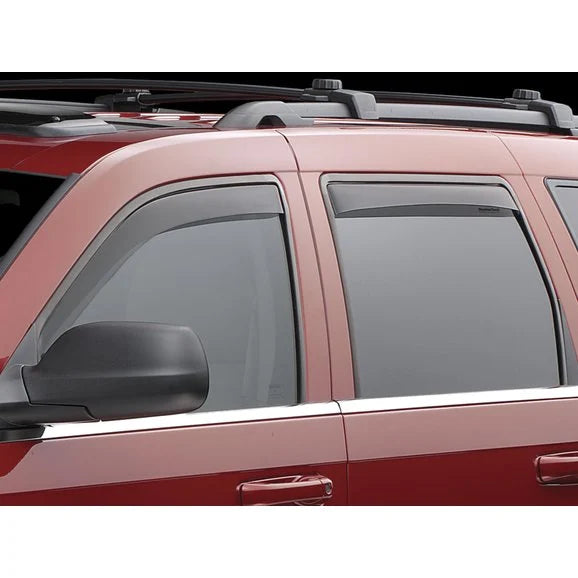 WeatherTech 82562 Front & Rear Side Window Deflector Set in Dark Smoke for 11-19 Jeep Grand Cherokee WK