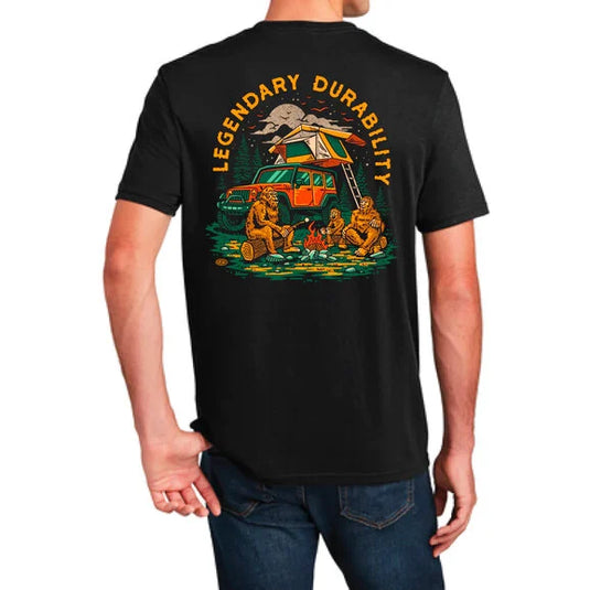 Jeep Merchandise Mens Jeep Sasquatch T-Shirt in Black