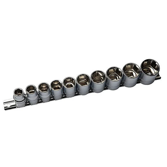 Load image into Gallery viewer, Eastwood 32170 10-Piece 1/2&quot; Drive SAE Shallow Socket Set
