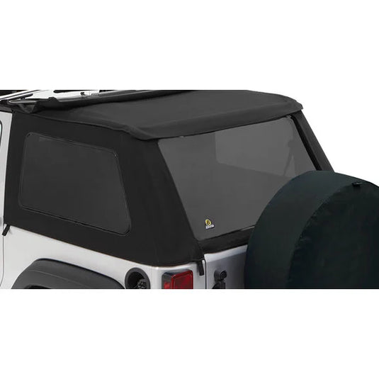 Bestop 58222-35 Tinted Window Kit in Black Diamond for 07-18 Jeep Wrangler JK 2 Door with Trektop NX