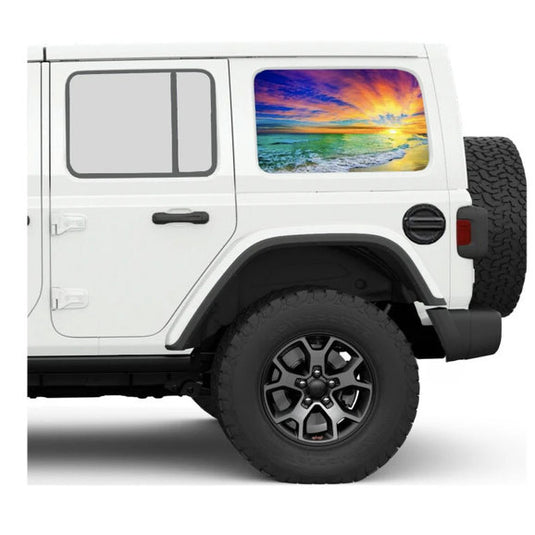 Under The Sun Inserts Side Window Decal for 07-24 Jeep Wrangler JK and JL Unlimited