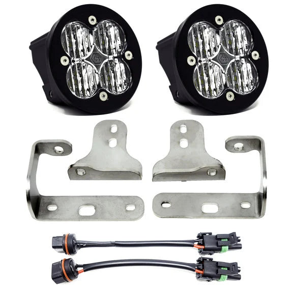 Baja Designs Squadron-R SAE Sport LED Fog Pocket Light Kit for 18-24 Jeep Wrangler JL & Gladiator JT Sport