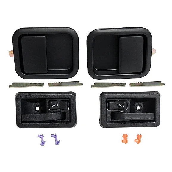 Crown Automotive Door Handle Master Kit for 81-06 CJ Series, YJ Wrangler and TJ and Unlimited with Full Steel Doors