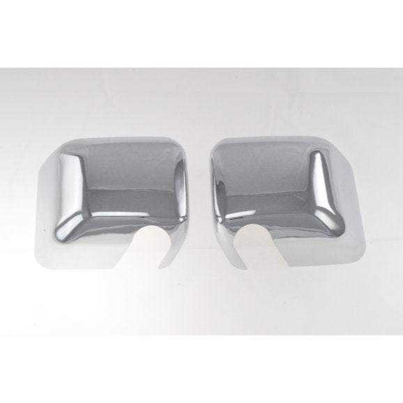 Black Horse Off Road Full Mirror Covers in Chrome for 07-18 Jeep Wrangler JK & Unlimited JK