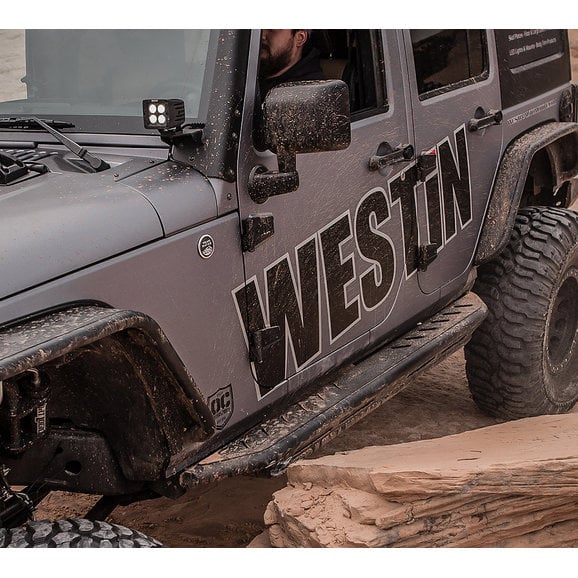 Load image into Gallery viewer, Westin 42-6015 Triple Tube Rock Rails for 07-18 Jeep Wrangler JK Unlimited 4-Door
