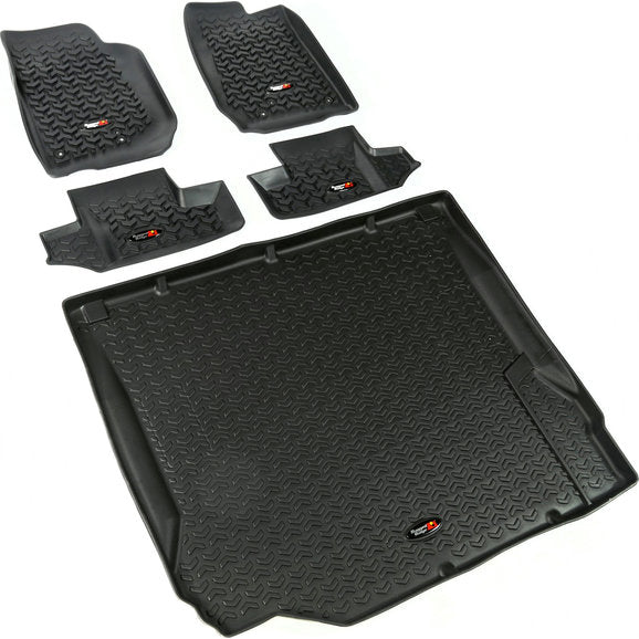 Rugged Ridge 5-Piece Floor Liner Kit for 07-10 Jeep Wrangler JK 2-Door