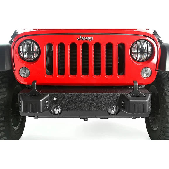 Rugged Ridge 11540.28 XHD Front Bumper Base with Tow Point Covers for 07-18 Jeep Wrangler JK