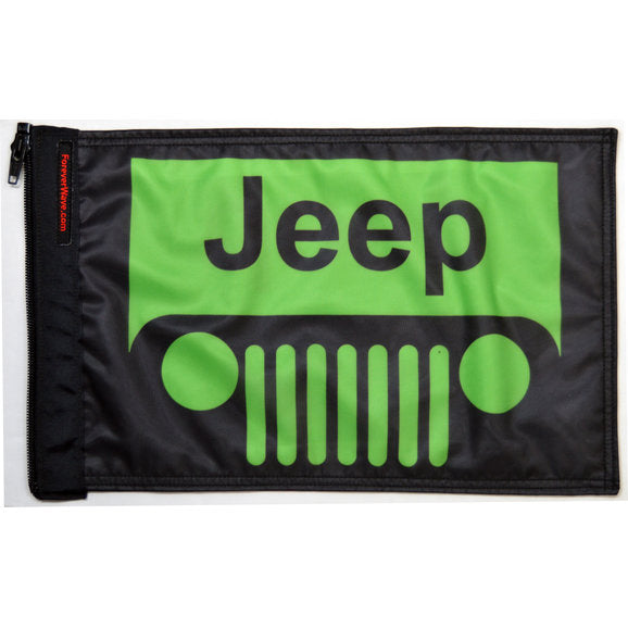 Load image into Gallery viewer, Forever Wave 12&quot; x 18&quot; Colored Jeep Grille Logo Flags
