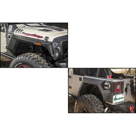 Rugged Ridge 11615.06 XHD Armor Fenders and Liner Kit for 07-18 Jeep Wrangler Unlimited JK