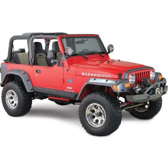 Load image into Gallery viewer, Bushwacker 10917-07 4 3/4&quot; Pocket Style Fender Flares for 97-06 Jeep Wrangler TJ &amp; Unlimited
