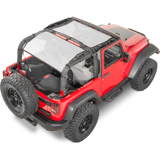 Dirtydog 4X4 Front & Rear Sun Screen for 07-18 Jeep Wrangler JK 2 Door