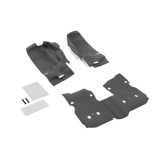 Bedrug BedTred Premium Molded Front & Rear Floor Liner Kit for 18-24 Jeep Wrangler JL Unlimited