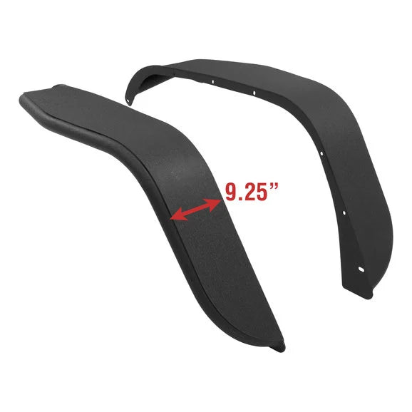 Load image into Gallery viewer, Aries 1500201 Front Fender Flares In Black Textured for 07-18 Jeep Wrangler JK
