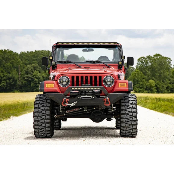 Load image into Gallery viewer, Rough Country RCH5000 7in LED Projector Headlights for 97-18 Jeep Wrangler TJ &amp; JK
