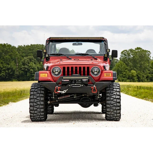 Rough Country RCH5000 7in LED Projector Headlights for 97-18 Jeep Wrangler TJ & JK