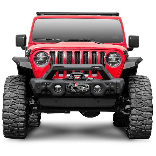 Rival 4x4 Front Modular Stamped Steel Bumper for 07-24 Jeep Wrangler JK, JL & Gladiator JT