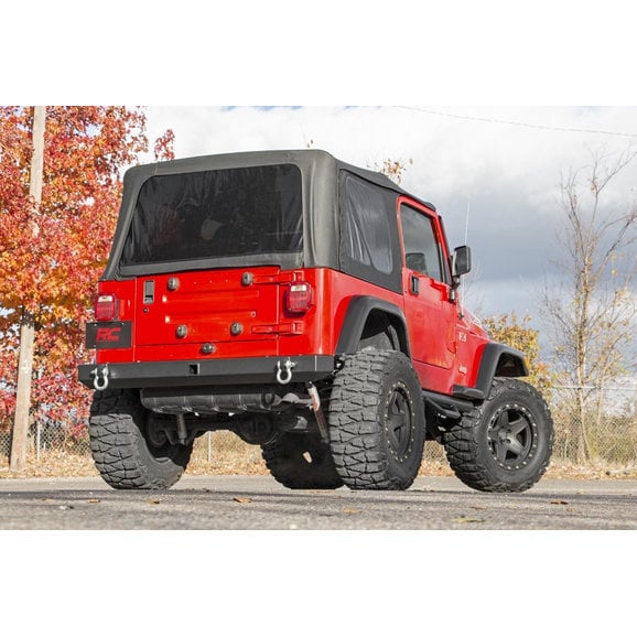 Load image into Gallery viewer, Rough Country 10591 Classic Full Width Rear Bumper for 87-06 Jeep Wrangler YJ &amp; TJ
