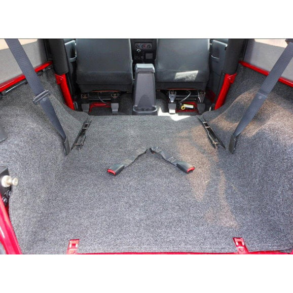 Load image into Gallery viewer, Bedrug Premium Carpeted Floor Covering Kit with Cutouts for 04-06 Jeep Wrangler Unlimited LJ with Full Center Console
