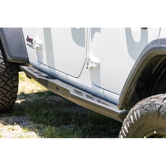 Load image into Gallery viewer, Rough Country 90801 Heavy Duty Rock Sliders for 18-24 Jeep Wrangler JL Unlimited 4-Door
