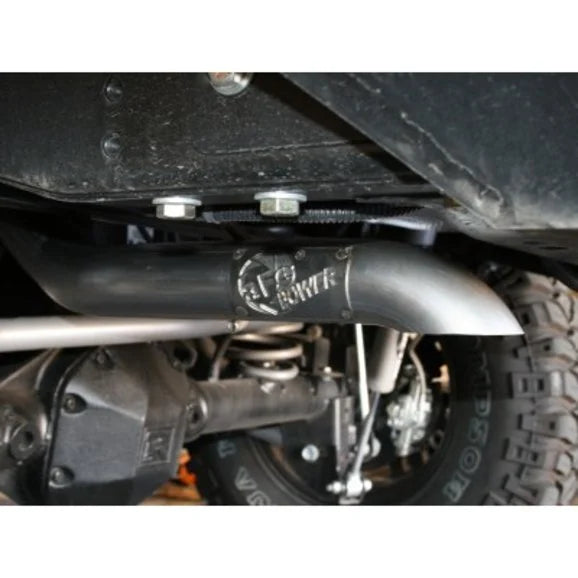 Load image into Gallery viewer, aFe Power 49-46231 Mach Force XP Hi-Tuck 2.5&quot; &quot;RB&quot; CAT Back Exhaust for 12-18 Jeep Wrangler Unlimited JK 4 Door with 3.6L
