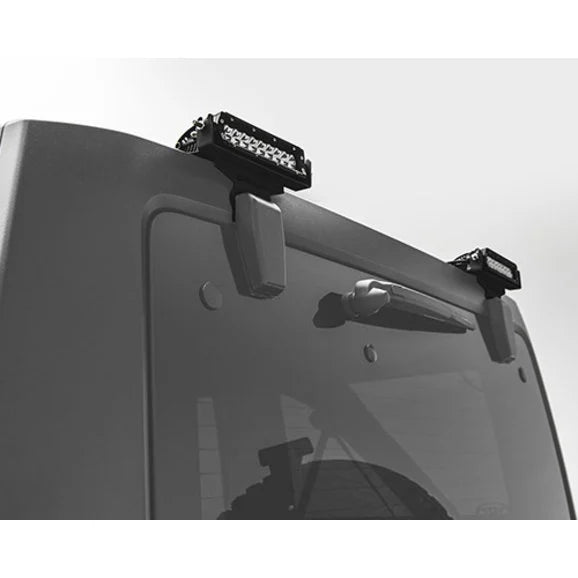 Load image into Gallery viewer, ZROADZ Z394812-KIT Rear Window Hinge Mounting Kit with 2 6&quot; LED Light Bars for 07-18 Jeep Wrangler JK
