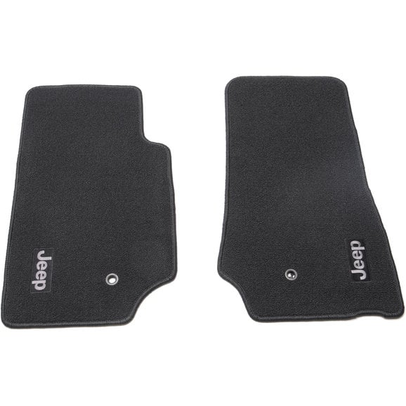 Mopar 82210125AC Premium Carpet Floor Mats in Slate Gray for 07-13 Jeep Wrangler JK 2 Door