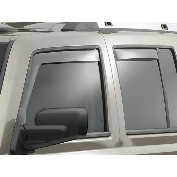 WeatherTech 72414 Front & Rear Side Window Deflector Set in Light Smoke for 06-10 Jeep Commander XK