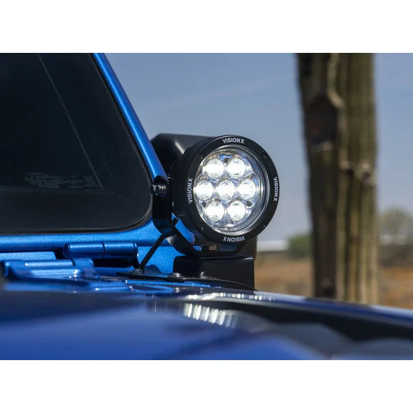 Load image into Gallery viewer, Vision X 5544180 A-Pillar Cowl Light Mounts for 18-24 Jeep Wrangler JL &amp; Gladiator JT
