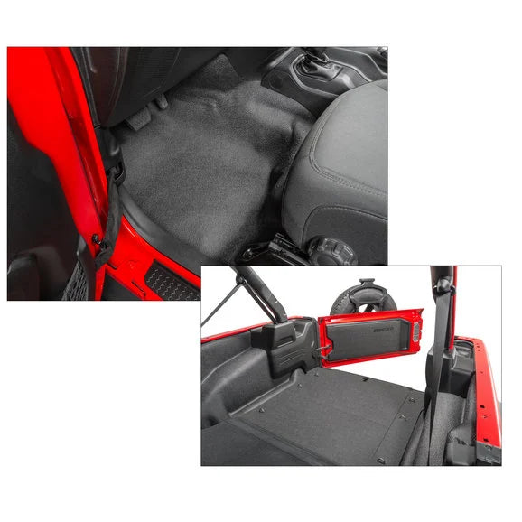 Bedrug BedTred Premium Molded Front & Rear Floor Liner Kit for 18-24 Jeep Wrangler JL Unlimited