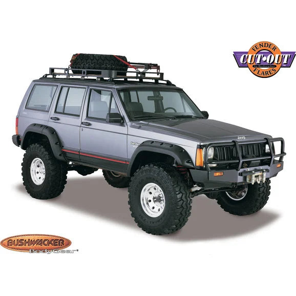 Bushwacker 10911 Cut-Out Fender Flares for 84-01 Jeep Cherokee XJ 4 Door