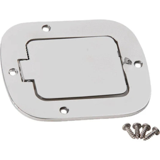 Kentrol 30559 Stainless Steel Gas Hatch Cover for 77-95 Jeep CJ & Wrangler YJ