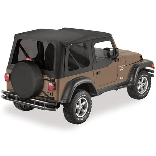 Bestop Replace-a-top Soft Top with Tinted Windows and Upper Door Skins for 97-06 Jeep Wrangler TJ