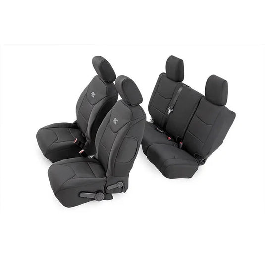 Rough Country 91003 Front & Rear Seat Covers for 11-12 Jeep Wrangler Unlimited JK