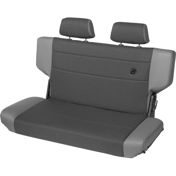 Load image into Gallery viewer, Bestop TrailMax II Fold &amp; Tumble Rear Bench Seat in Fabric for 97-06 Jeep Wrangler TJ
