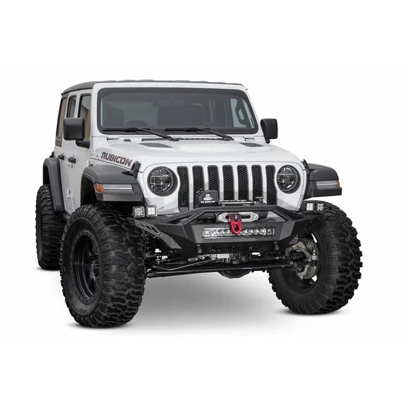 Load image into Gallery viewer, ADD Offroad F961232080103 Stealth Fighter Mid Length Front Winch Bumper for 18-24 Jeep Wrangler JL &amp; Gladiator JT
