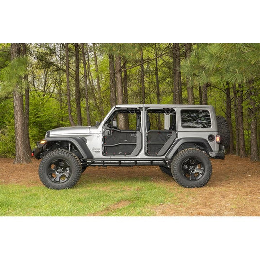 Rugged Ridge Fortis Tube Door Covers for 18-24 Jeep Wrangler JL & Gladiator JT